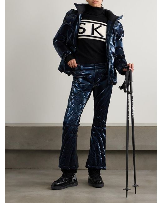 Perfect Moment Blue Johnnie Walker Carving Air Ausgestellte Skihose Mit Steppmuster