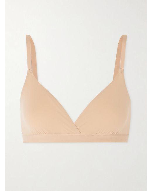 Skims Fits Everybody Crossover Bralette in Natural