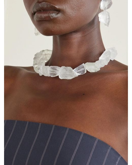 Completedworks White Resin Necklace