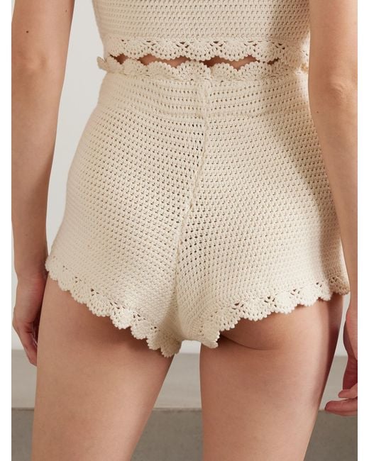 Posse Natural Dylan Crocheted Shorts
