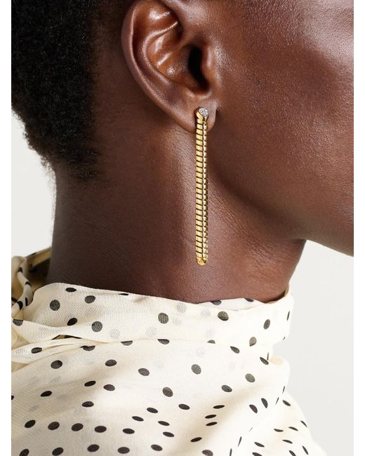Marina B Natural Trisolina 18-Karat Diamond Earrings