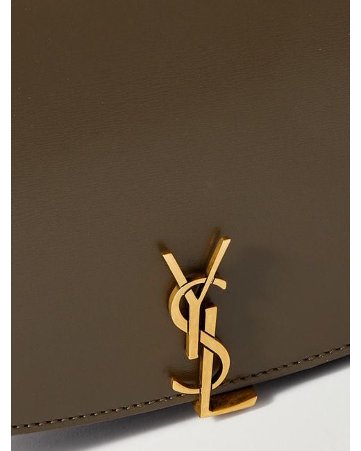 Saint Laurent Gray Voltaire Mini Schultertasche Aus Leder