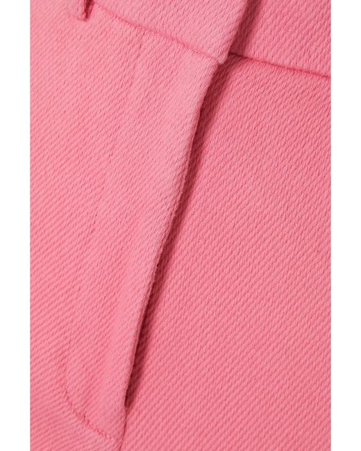 Thebe Magugu Pink Wool Straight-Leg Pants