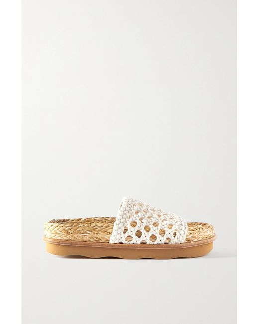 claquettes chloe beige