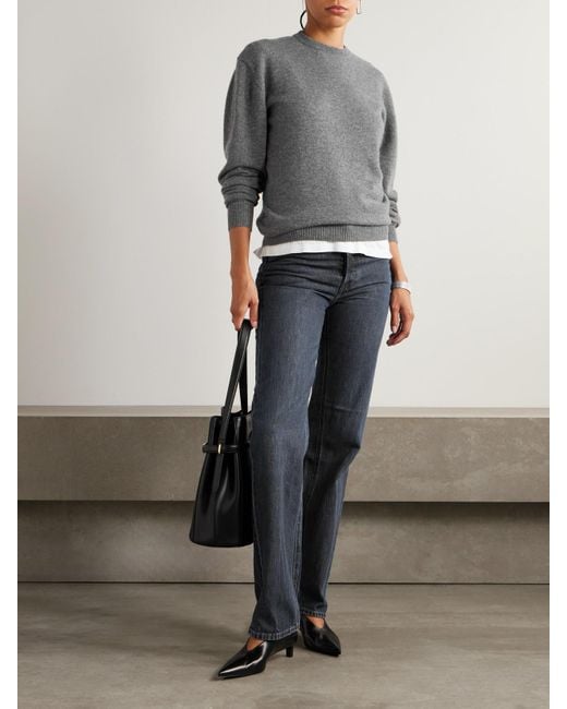 Totême Gray Cashmere Sweater