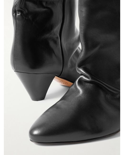 Isabel Marant Black Dalby Leather Ankle Boots
