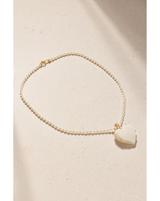 Irene Neuwirth Natural Love 18-Karat, Pearl And Opal Necklace