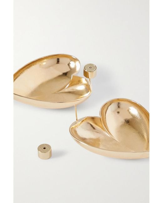Jennifer Fisher Natural Puffy Heart-Plated Earrings