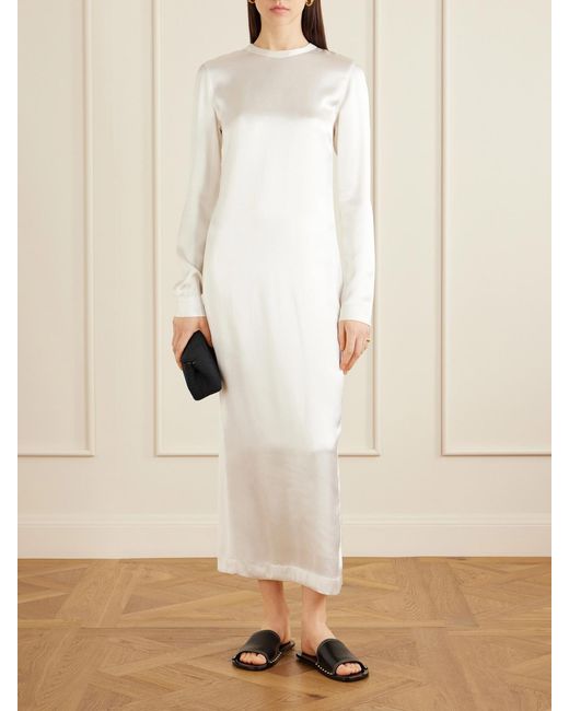 Totême  White Studded Leather Slides