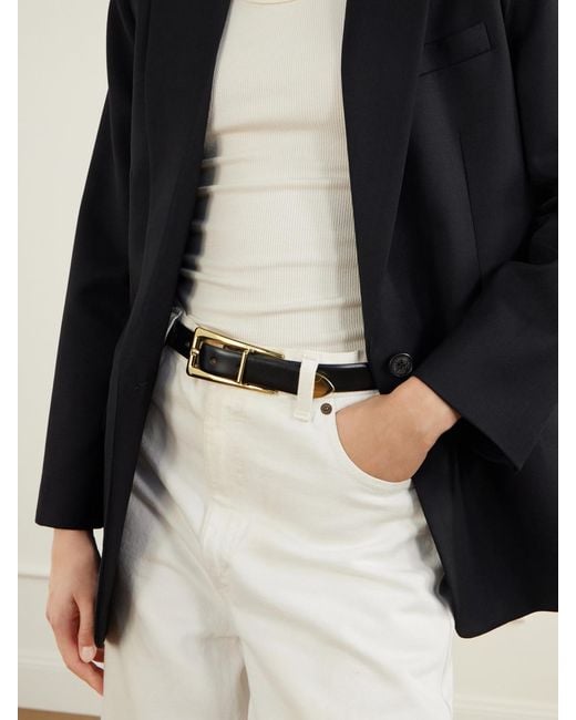 DEHANCHE Black Mini Juergen Leather Belt