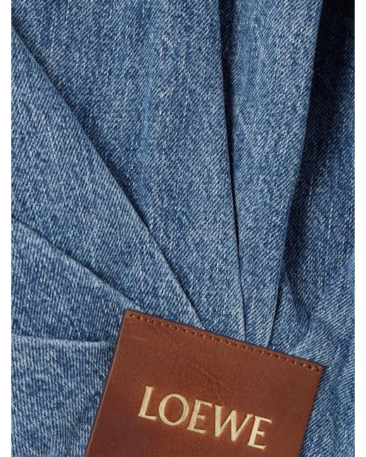 Loewe Blue Draped Denim Jacket