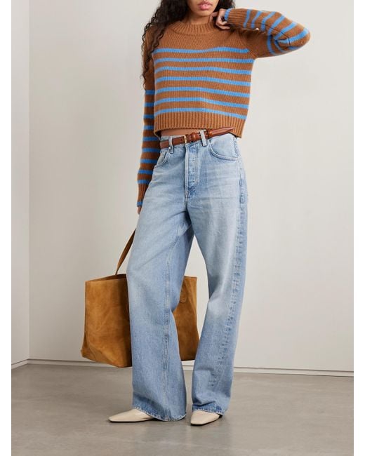 La Ligne Blue Mini Marin Pullover Aus Einer Woll-Kaschmirmischung Mit Streifen