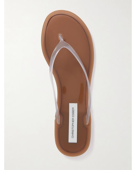 Christopher Esber Natural Jo Pvc Flip Flops