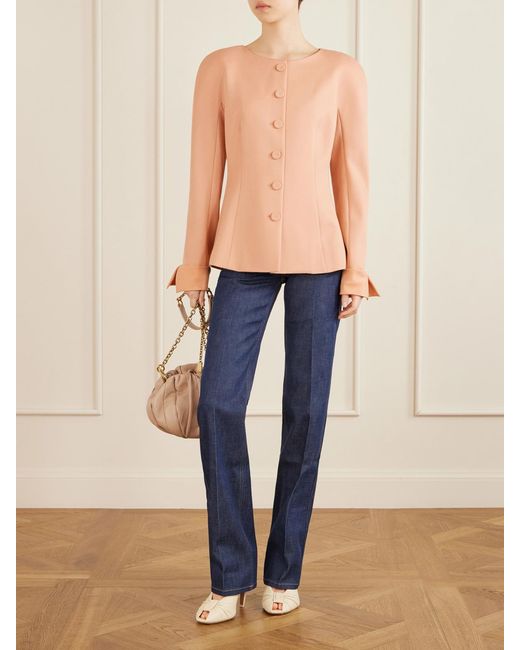 Chloé Pink Wool-Crepe Jacket