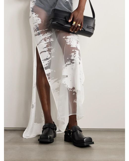 Acne Black Leather Mules