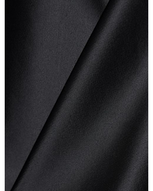 Spanx Black Shaping Mesh And Satin Bodysuit