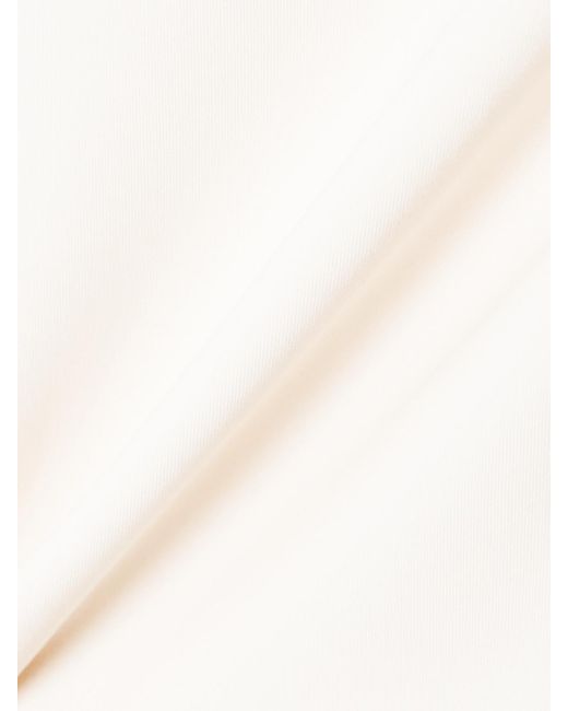 Commando White String-Body Aus Stretch-Jersey Mit Stehkragen