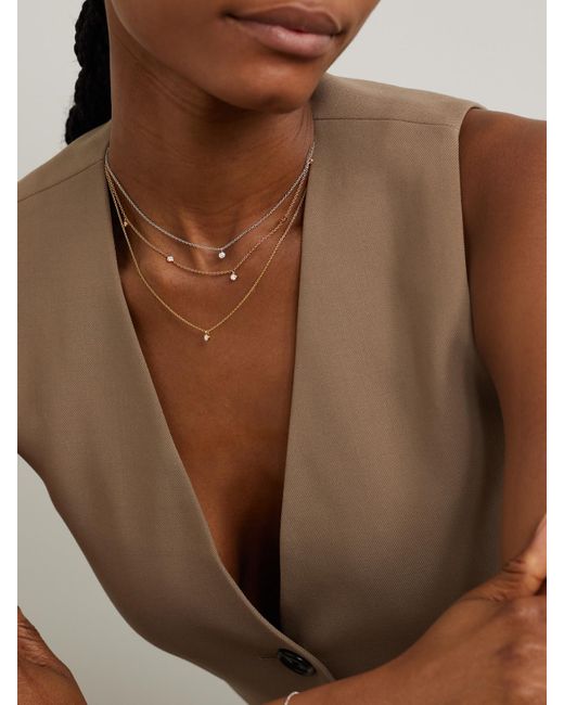 De Beers London Natural My First De Beers Clea 18-Karat Diamond Necklace