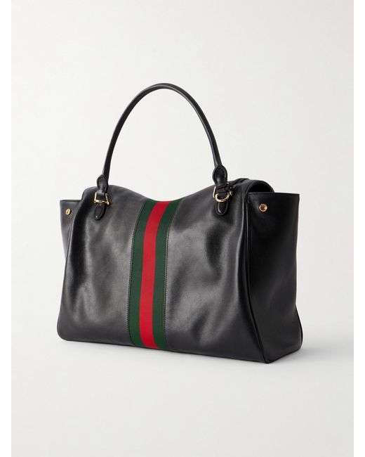 Gucci Black Paparazzo Medium Leather Shoulder Bag
