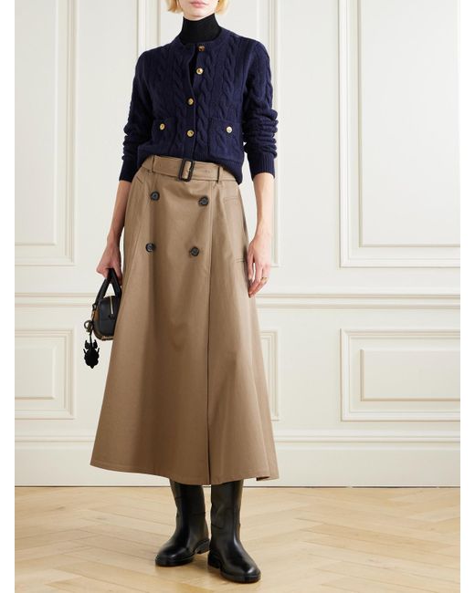 Polo Ralph Lauren Blue Cardigan Aus Einer Woll-Kaschmirmischung