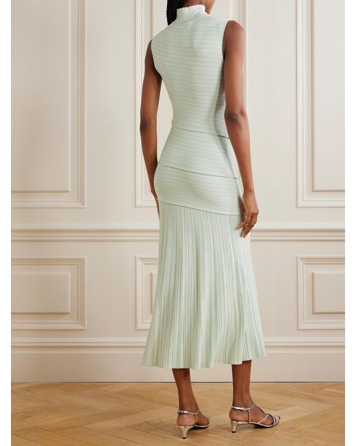 Proenza Schouler Federica Layered Ribbed-Knit Midi Dress in White | Lyst Proenza Schouler Federica Layered Ribbed-Knit Midi Dress in White | Lyst