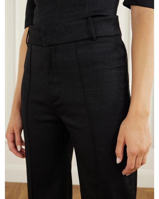 D'Estree Black Yoshitomo Drill Wide-Leg Pants