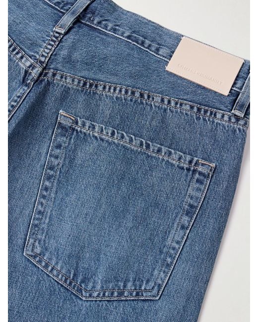 Citizens of Humanity Blue Brynn Halbhohe Jeans Mit Weitem Bein