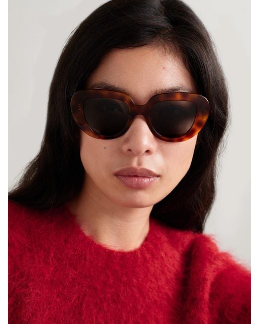 Céline Multicolor Oversized Butterfly-Frame Acetate Sunglasses