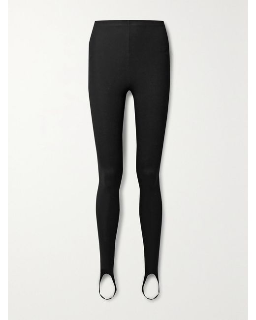 Leset Black Rio Stretch-Ponte Stirrup Leggings