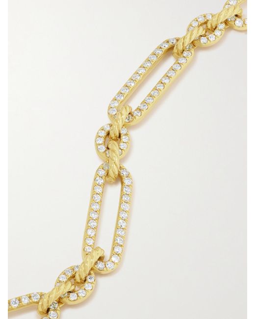 David Yurman White Lexington 18-Karat Diamond Necklace