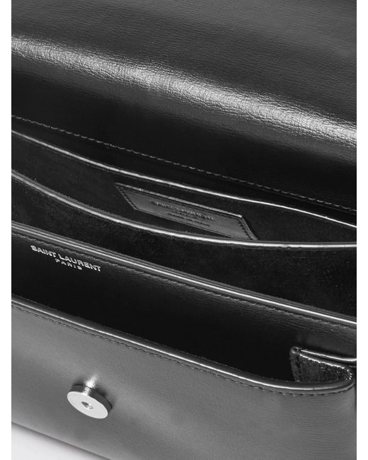 Saint Laurent Black Sunset Medium Leather Shoulder Bag