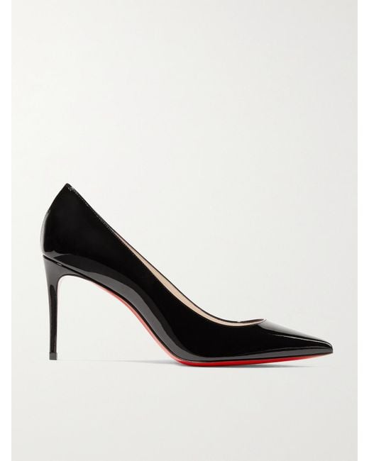 Christian Louboutin Black Kate 85 Pumps Aus Lackleder