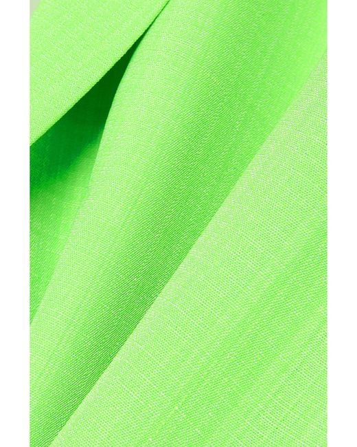 Jacquemus Green Marino Crepe Double-Breasted Blazer