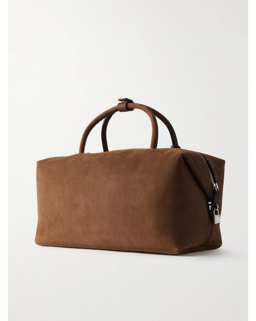 Max Mara Brown Tote Aus Veloursleder Mit Lederbesätzen