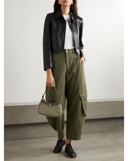 Jean Barrel Taille Haute The Bubble FRAME en coloris Green