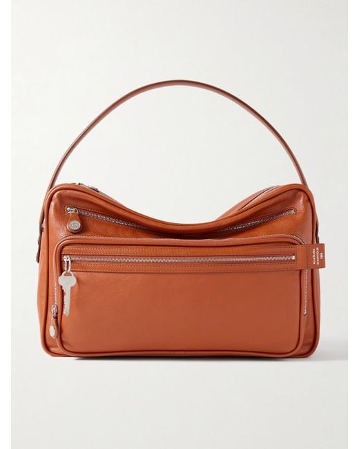 Sac À Main En Cuir À Ornement Medium Acne en coloris Brown