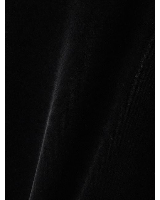 Marie Adam-Leenaerdt Black Asymmetric Velvet Maxi Skirt