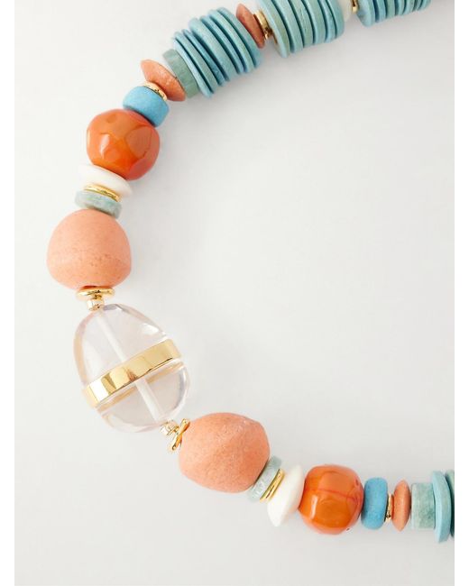 Lizzie Fortunato Multicolor Neptune-Plated-Stone Necklace