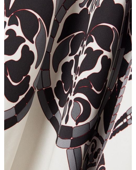 LaDoubleJ Multicolor Printed Crepe Midi Wrap Dress