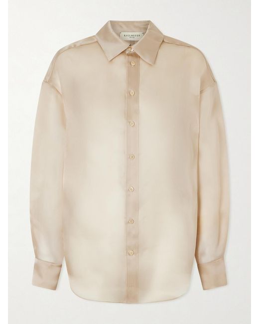 Kallmeyer Natural Dani Silk-Organza Shirt
