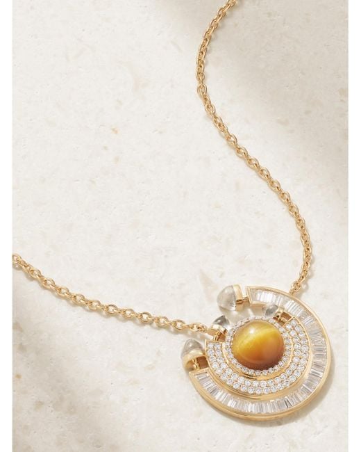 ANANYA Natural Chakra 18-Karat Multi-Stone Necklace