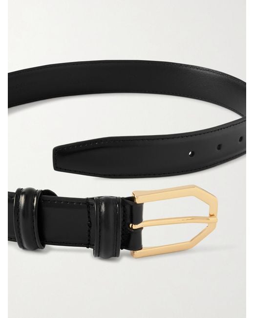 Andersons Black Leather Belt