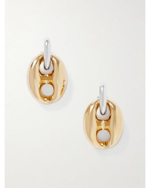 Rabanne Metallic Xtra Eight- And-Tone Earrings