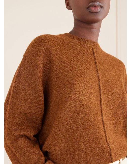 Isabel Marant Brown Thomane Alpaca-Blend Sweater