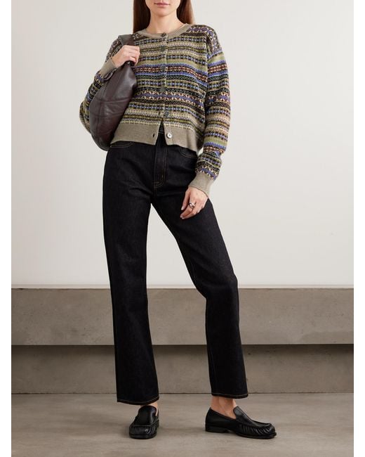 &Daughter Multicolor Ada Fair Isle Wool Cardigan