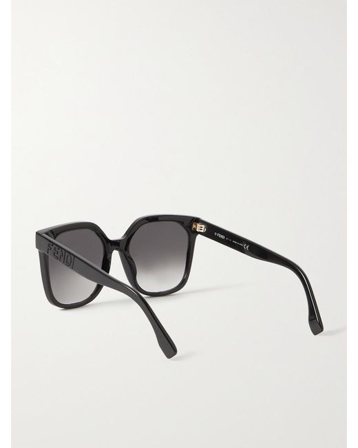 Fendi Black Oversized Square-Frame Acetate Sunglasses