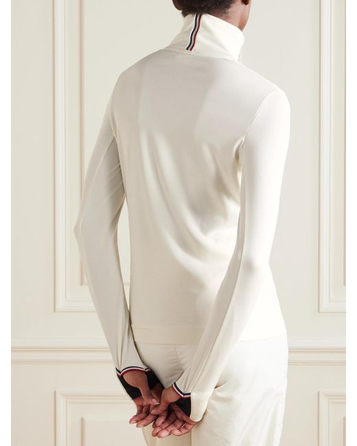 Moncler Natural Polartec Stretch-Knit Turtleneck Base Layer