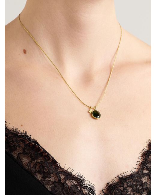 Pippa Small Natural 18-Karat, Cord And Sapphire Necklace