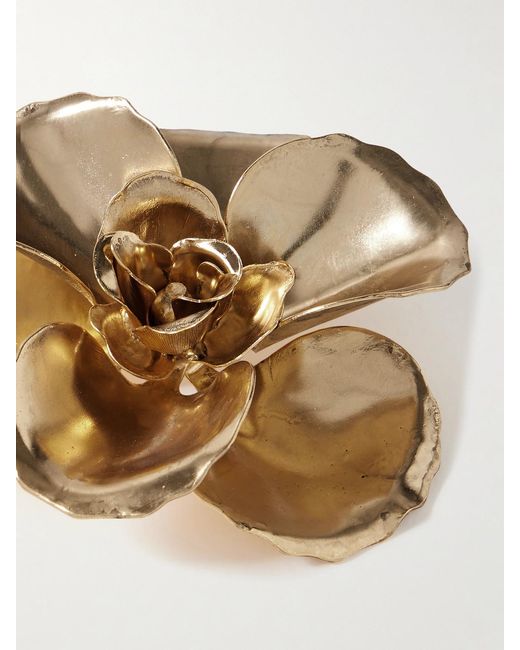 Jennifer Behr Natural Gladiolus-Plated Brooch