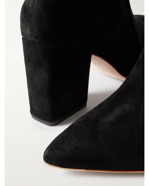 Loeffler Randall Black Isla Suede Ankle Boots